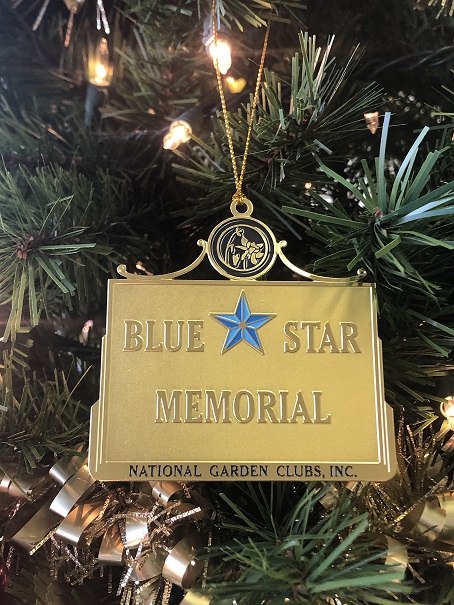 Blue Star Memorial Holiday Ornament