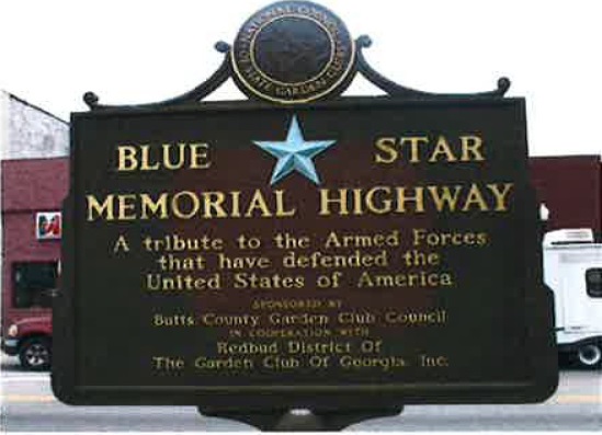 Blue Star Memorial Highway Marker