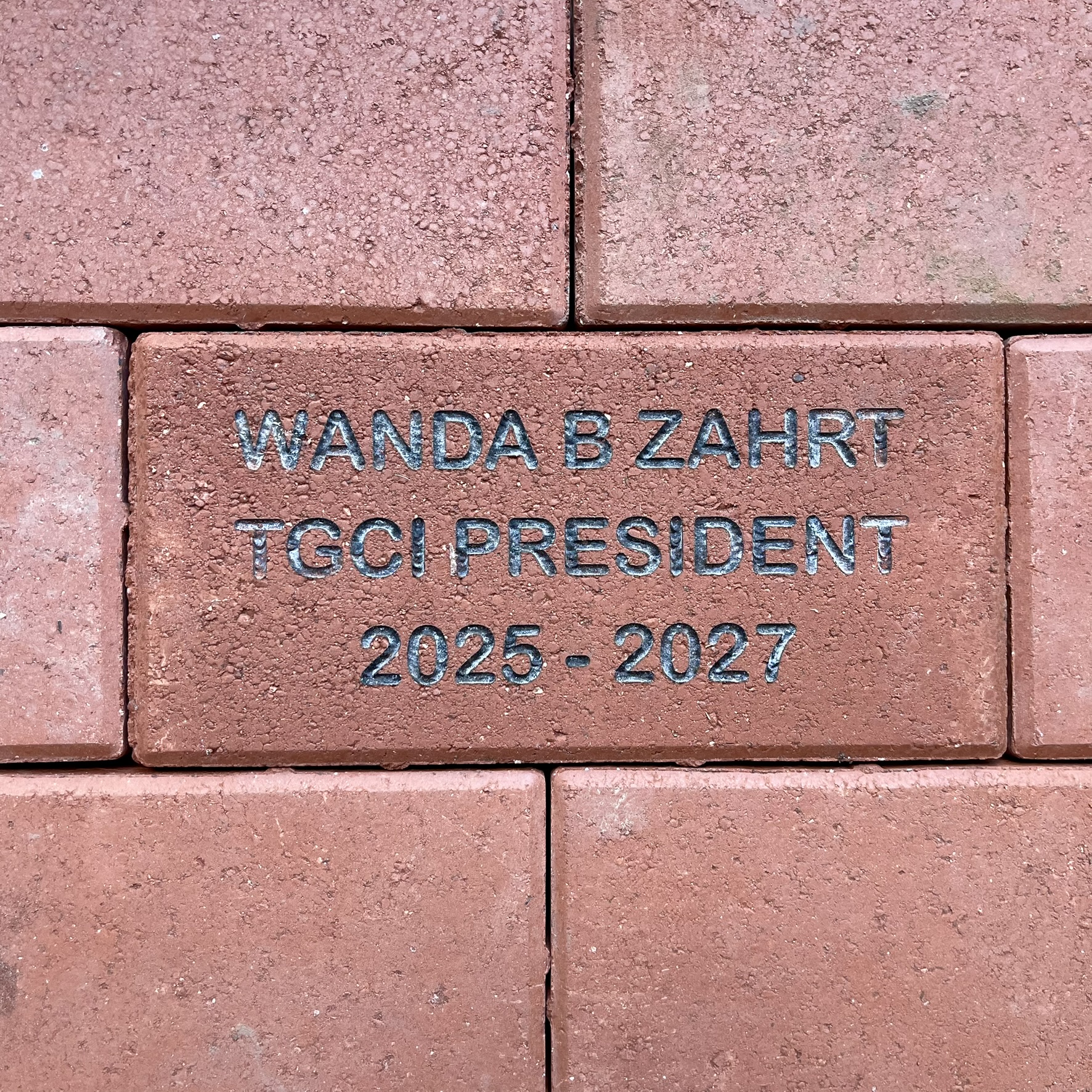 Wanda B. Zahrt, TGCI Pres