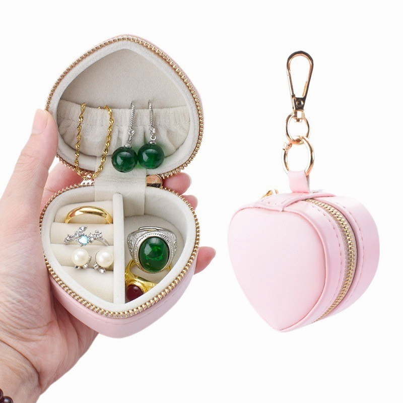 mini heart shaped jewelry box