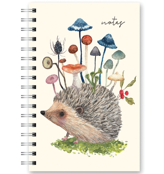 Spiral Bound Hedgehog Notebook