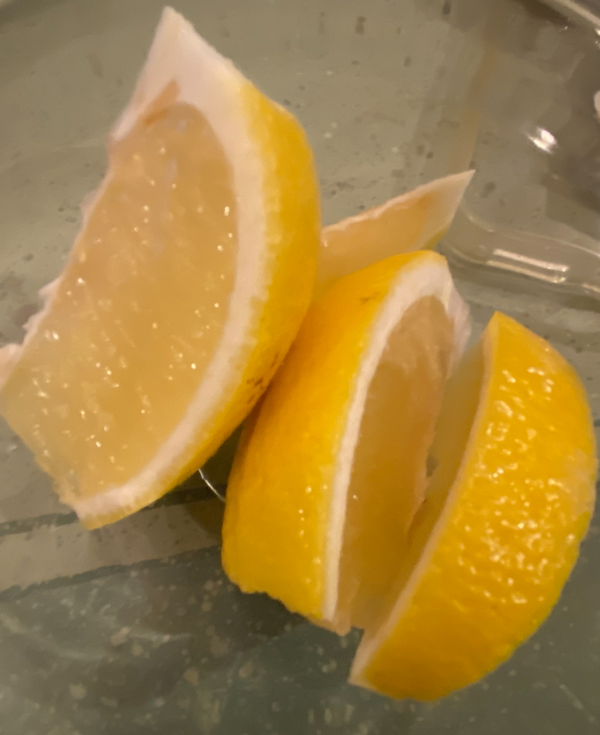 Closer view of lemons