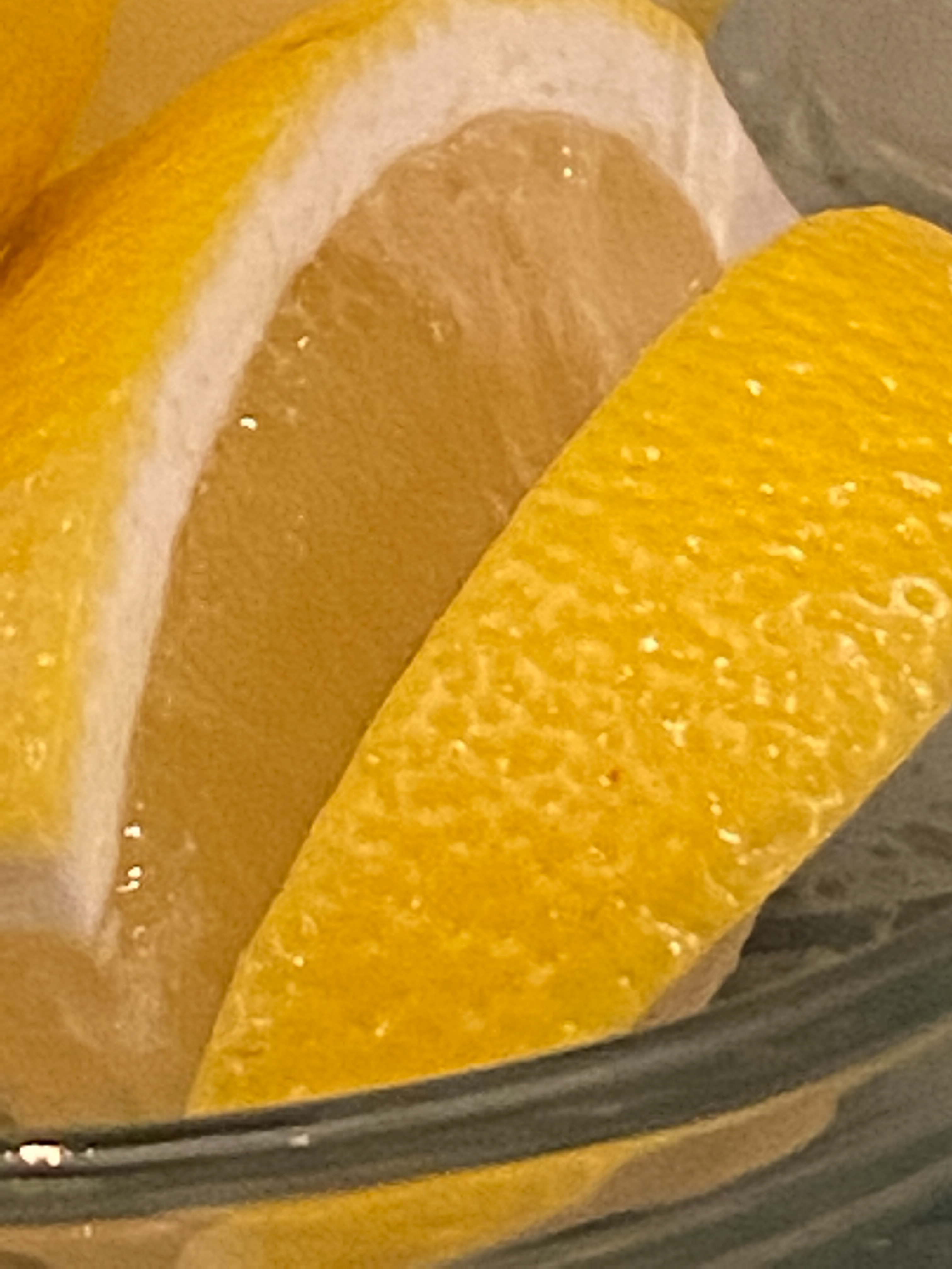 Macro of lemons