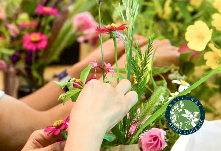 Creating flower show pieces